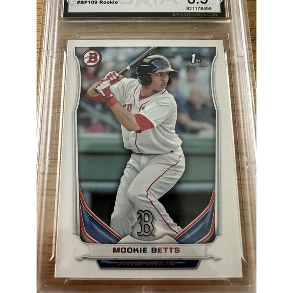 2014 BOWMAN PROSPECTS #BP109 MOOKIE BETTS GMA 8.5 NM-MT+ Red Sox - Picture 4 of 4